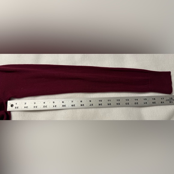 J. Crew Maroon Cardigan Sweater Classic Knit Size XXS - Picture 6 of 8